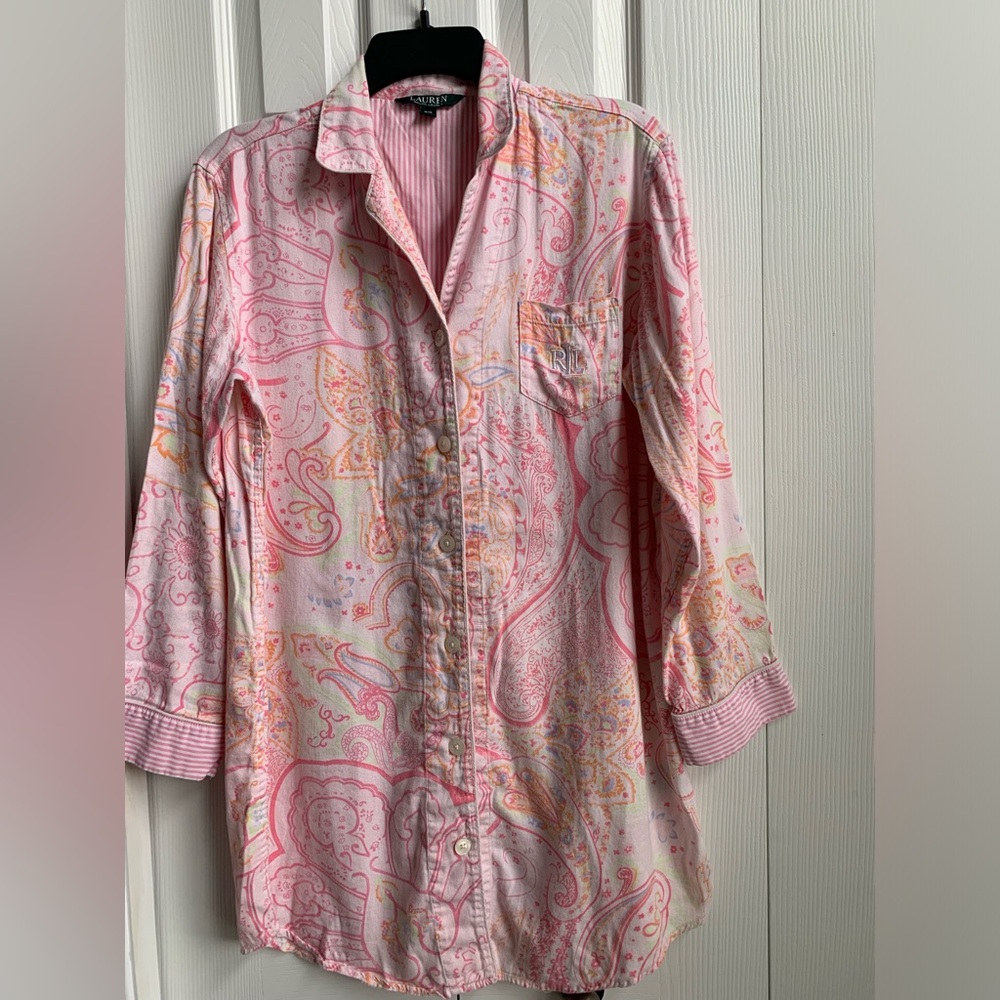 Ralph Lauren Printed Night Shirt (Sz M)